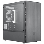 Cooler Master MasterBox MB400L táp nélküli ablakos MT Mini Tower számítógépház fekete-szürke (without ODD)
