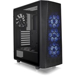 Thermaltake Versa J24 Tempered Glass RGB Edition táp nélküli ablakos Mid Tower számítógépház fekete