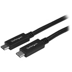 StarTech USB-C 3.2 Gen2 -> USB-C 3.2 Gen2 M/F adatkábel 0.5m fekete