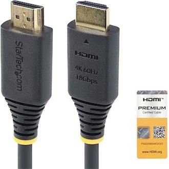 StarTech HDMI 2.0 -> HDMI 2.0 M/M video kábel 0.5m fekete