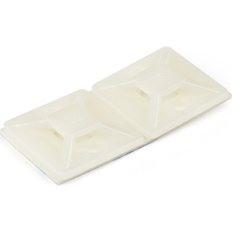 StarTech öntapadó 20x20x4,6mm kábelkötegelő tartó fehér