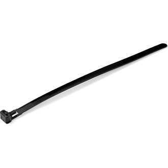 StarTech 100 PK OF RESEALABLE ZIP TIES 8 BLACK