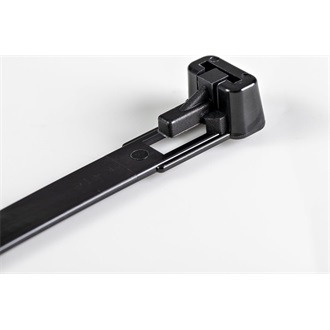 StarTech 100 PK OF RESEALABLE ZIP TIES 8 BLACK