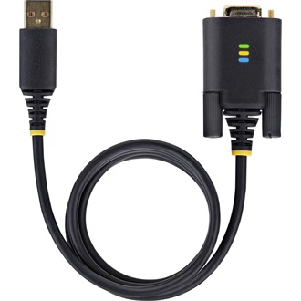 StarTech USB-A 2.0 -> Serial RS-232 DB9 M/M adatkábel 3m fekete