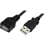 StarTech USB-A 2.0 -> USB-A 2.0 M/F adatkábel hosszabbító 3m fekete