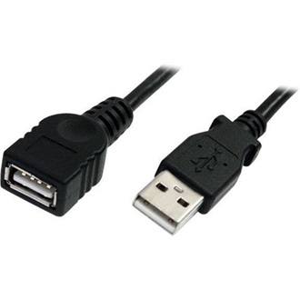 StarTech USB-A 2.0 -> USB-A 2.0 M/F adatkábel hosszabbító 3m fekete