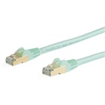 StarTech RJ45 CAT6A 10Gb STP -> RJ45 CAT6A 10Gb STP M/M adatkábel 10m világoskék