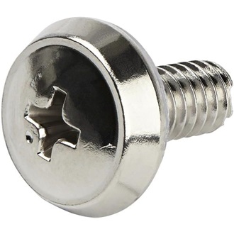 StarTech CABSCRWS1224 Nickel-plated 12-24 Server Rack Screw Pack csavarkészlet 50db