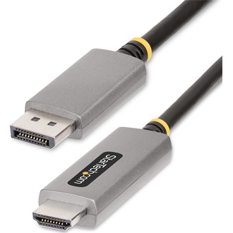 StarTech DisplayPort 1.4 -> HDMI 2.1 M/M aktív video kábel 2m fekete-szürke