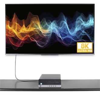 StarTech DisplayPort 1.4 -> HDMI 2.1 M/M aktív video kábel 2m fekete-szürke