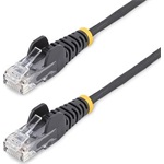 StarTech RJ45 CAT6 UTP -> RJ45 CAT6 UTP M/M adatkábel 15m fekete slim