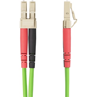 StarTech LC Duplex -> LC Duplex M/M adatkábel 15m zöld OM5 Multimode, 50/125µm, 40G/100G