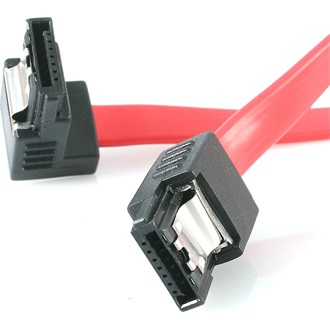 StarTech SATA3 -> SATA3 F/F adatkábel 0.45m piros egyenes/90°