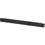 19" Blank Panel, tool-free snap-in type, 1U, metal, black