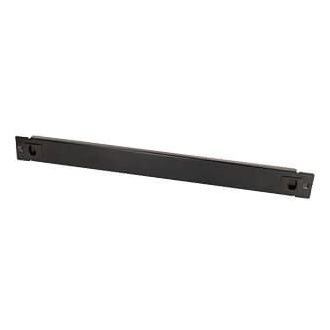 19" Blank Panel, tool-free snap-in type, 1U, metal, black