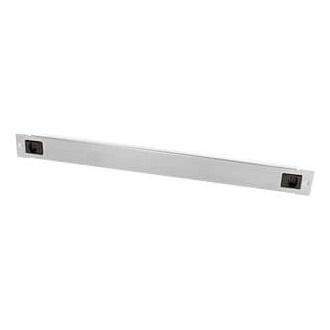 19" Blank Panel, tool-free snap-in type, 1U, metal, grey