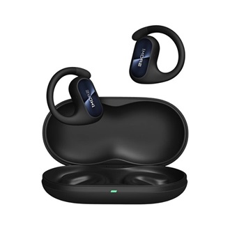 1MORE FIT SE OPEN Bluetooth fülhallgató SZTEREO v5.3, fülre akasztható + töltőtok, FEKETE