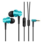 1MORE Piston Fit fülhallgató SZTEREO 3.5mm jack, felvevő gomb, TÜRKIZKÉK