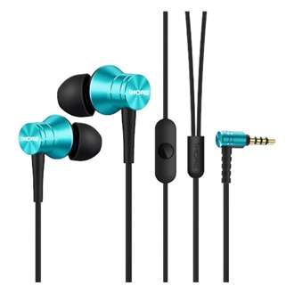 1MORE Piston Fit fülhallgató SZTEREO 3.5mm jack, felvevő gomb, TÜRKIZKÉK