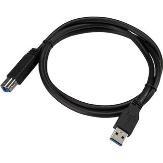 StarTech USB-A 3.2 Gen1 -> USB-B 3.2 Gen1 M/M adatkábel 1m fekete USB-IF
