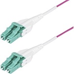 StarTech LC Duplex -> LC Duplex M/M adatkábel 20m rózsaszín OM4 Multimode, 50/125µm, 40G/100G