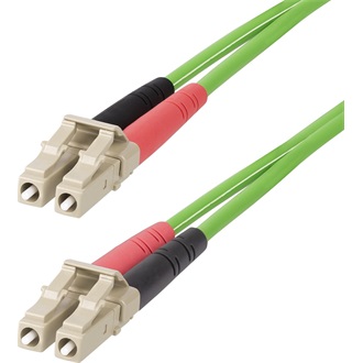 StarTech LC Duplex -> LC Duplex M/M adatkábel 25m zöld OM5 Multimode, 50/125µm, 40G/100G