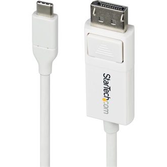 StarTech USB-C / Thunderbolt -> DisplayPort 1.2 M/M video kábel 2m fehér