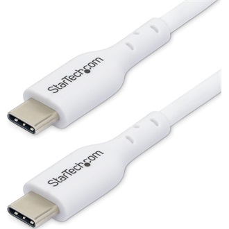 2M WHITE USB-C CHARGING CABLE 60W POWER DELIVERY M/M TYPE-C
