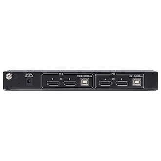 StarTech 2-PORT DISPLAYPORT KVM SWITCH DUAL-VIEW VIDEO MATRIX 4K 60HZ