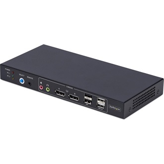StarTech 2-PORT DISPLAYPORT KVM SWITCH DUAL-VIEW VIDEO MATRIX 4K 60HZ