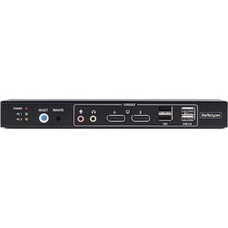StarTech 2-PORT DISPLAYPORT KVM SWITCH DUAL-VIEW VIDEO MATRIX 4K 60HZ
