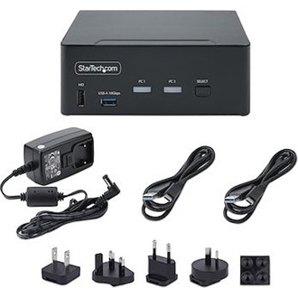 StarTech 2-PORT DP 1.4 KVM SWITCH - DUAL-MONITOR DISPLAYPORT KVM
