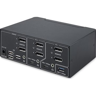 StarTech 2-PORT DP 1.4 KVM SWITCH - DUAL-MONITOR DISPLAYPORT KVM