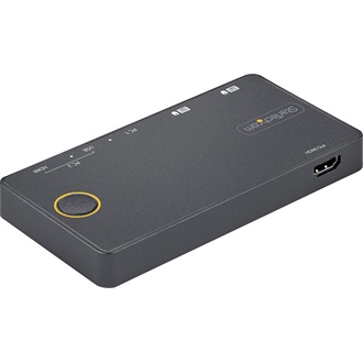 StarTech 2 PORT HYBRID USB-C KVM SWITCH KVM SWITCH - 4K 60HZ HDMI 2.0