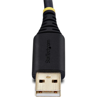 StarTech USB-A 2.0 -> 2db Serial RS-232 DB9 M/M adatkábel 0.6m fekete-szürke