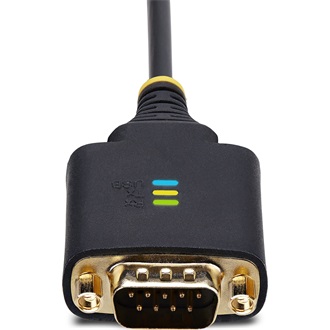 StarTech USB-A 2.0 -> 2db Serial RS-232 DB9 M/M adatkábel 0.6m fekete-szürke