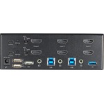 StarTech 2 Port Dual Monitor HDMI KVM Switch - 4K 60Hz Ultra HD HDR