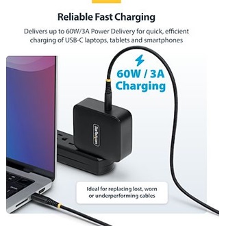 StarTech USB-C -> USB-C M/M adatkábel 0.3m fekete