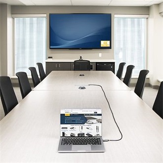 StarTech AOC USB-C -> HDMI 2.0 M/M aktív video kábel 9.1m fekete-szürke