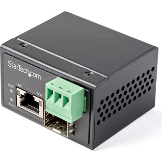 StarTech 30W POE+ FIBER TO ETHERNET MEDIA CONVERTER