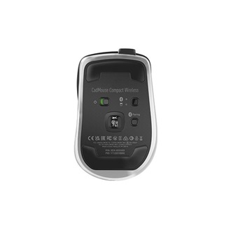 3Dconnexion CadMouse Compact Wireless optikai USB / Bluetooth / vezeték nélküli egér fekete-ezüst