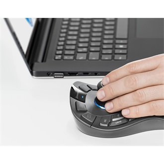 3Dconnexion CadMouse Pro Wireless Left optikai USB / Bluetooth / vezeték nélküli egér + tok fekete-szürke