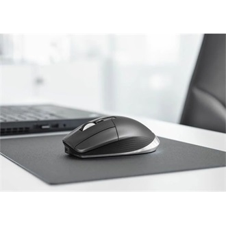 3Dconnexion CadMouse Pro Wireless Left optikai USB / Bluetooth / vezeték nélküli egér + tok fekete-szürke