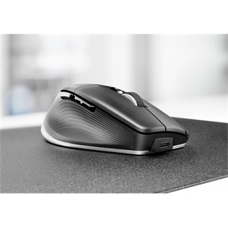 3Dconnexion CadMouse Pro Wireless Left optikai USB / Bluetooth / vezeték nélküli egér + tok fekete-szürke