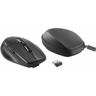 3Dconnexion CadMouse Pro Wireless Left optikai USB / Bluetooth / vezeték nélküli egér + tok fekete-szürke