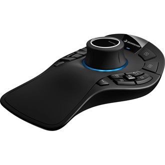 3Dconnexion CadMouse Pro Wireless Left optikai USB / Bluetooth / vezeték nélküli egér + tok fekete-szürke