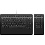 3Dconnexion Keyboard Pro with Numpad USB angol (US) billentyűzet fekete