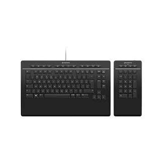 3Dconnexion Keyboard Pro with Numpad USB angol (US) billentyűzet fekete