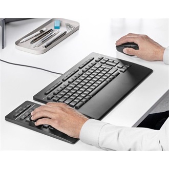 3Dconnexion Keyboard Pro with Numpad USB angol (US) billentyűzet fekete