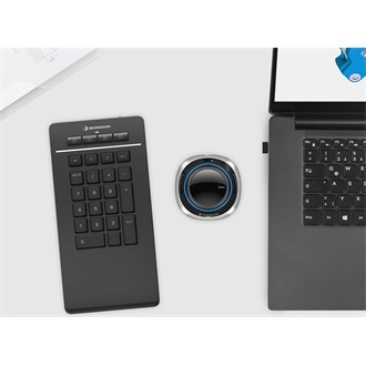 3Dconnexion Numpad Pro Bluetooth / vezeték nélküli / USB-C membrán numerikus billentyűzet fekete